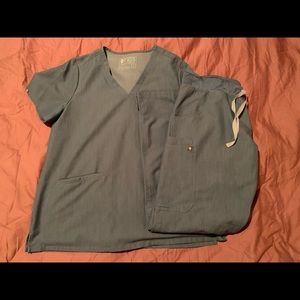 Figs Heather Indigo Set